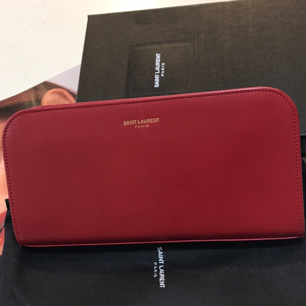 AUTHENTIC SAINT LAURENT LEATHER WALLET